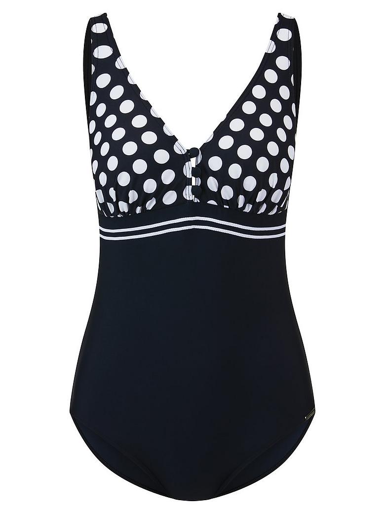Maillot de bain une pièce à pois dos nu