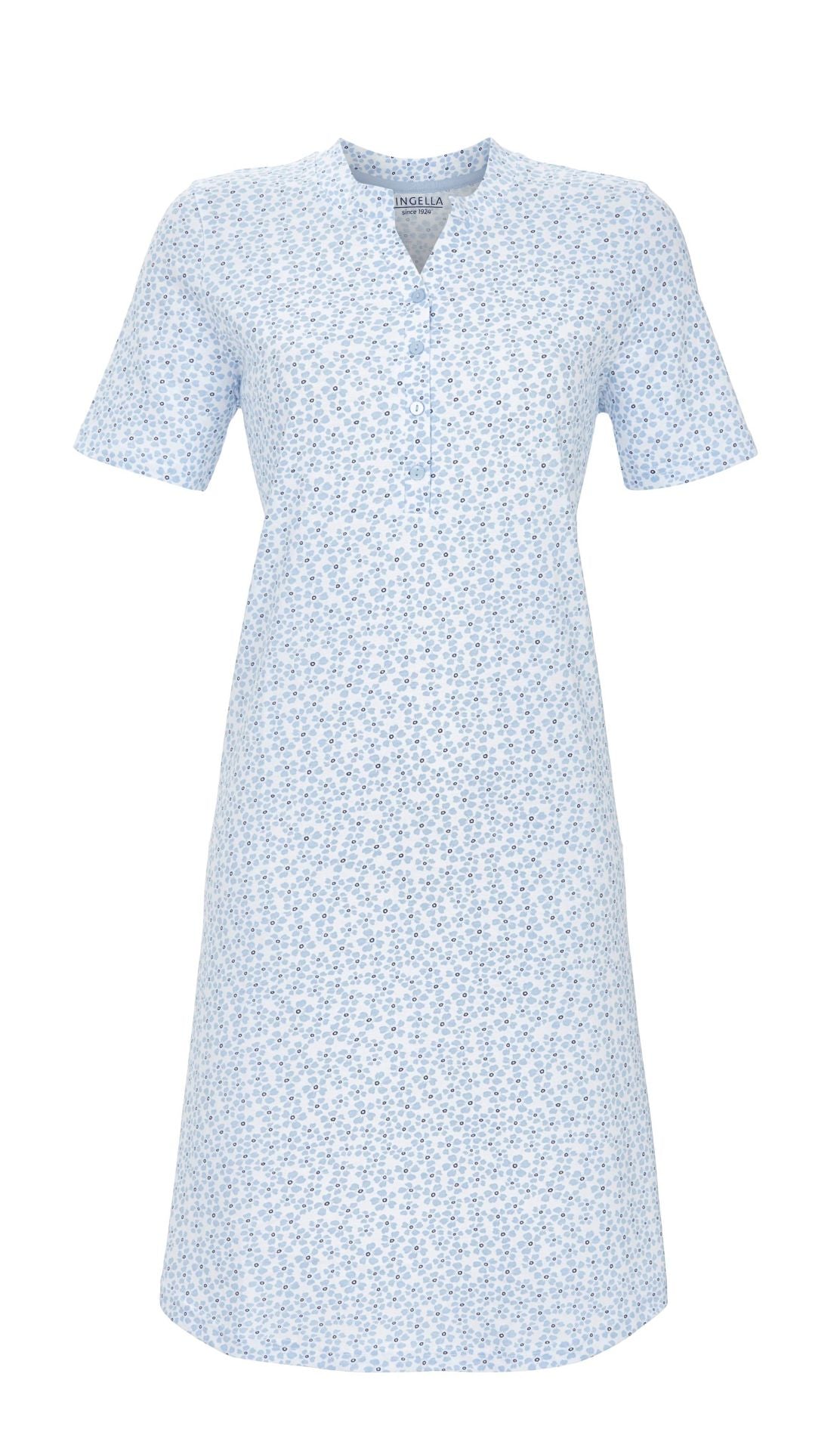 Chemise de nuit encolure à boutons