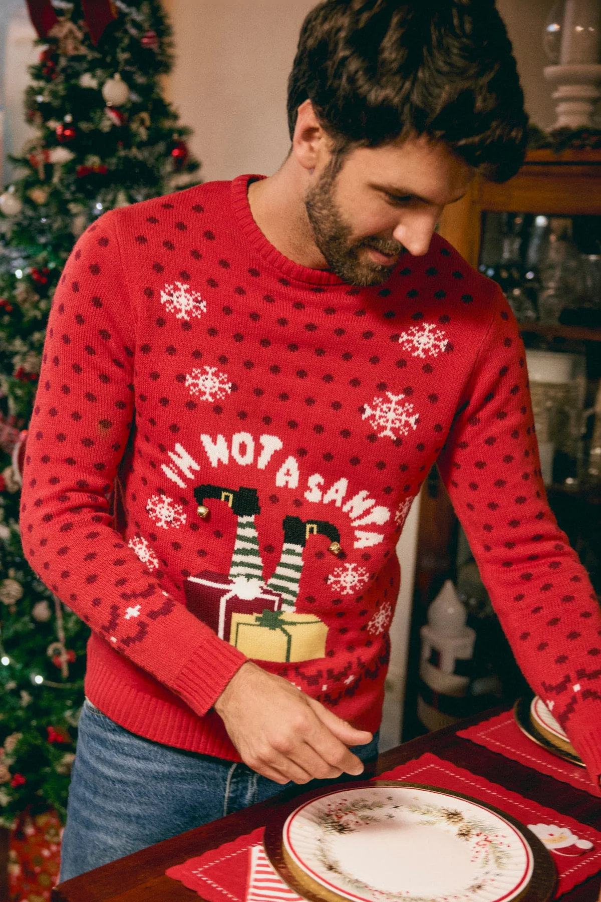 Pull de Noël pour homme avec imprimé