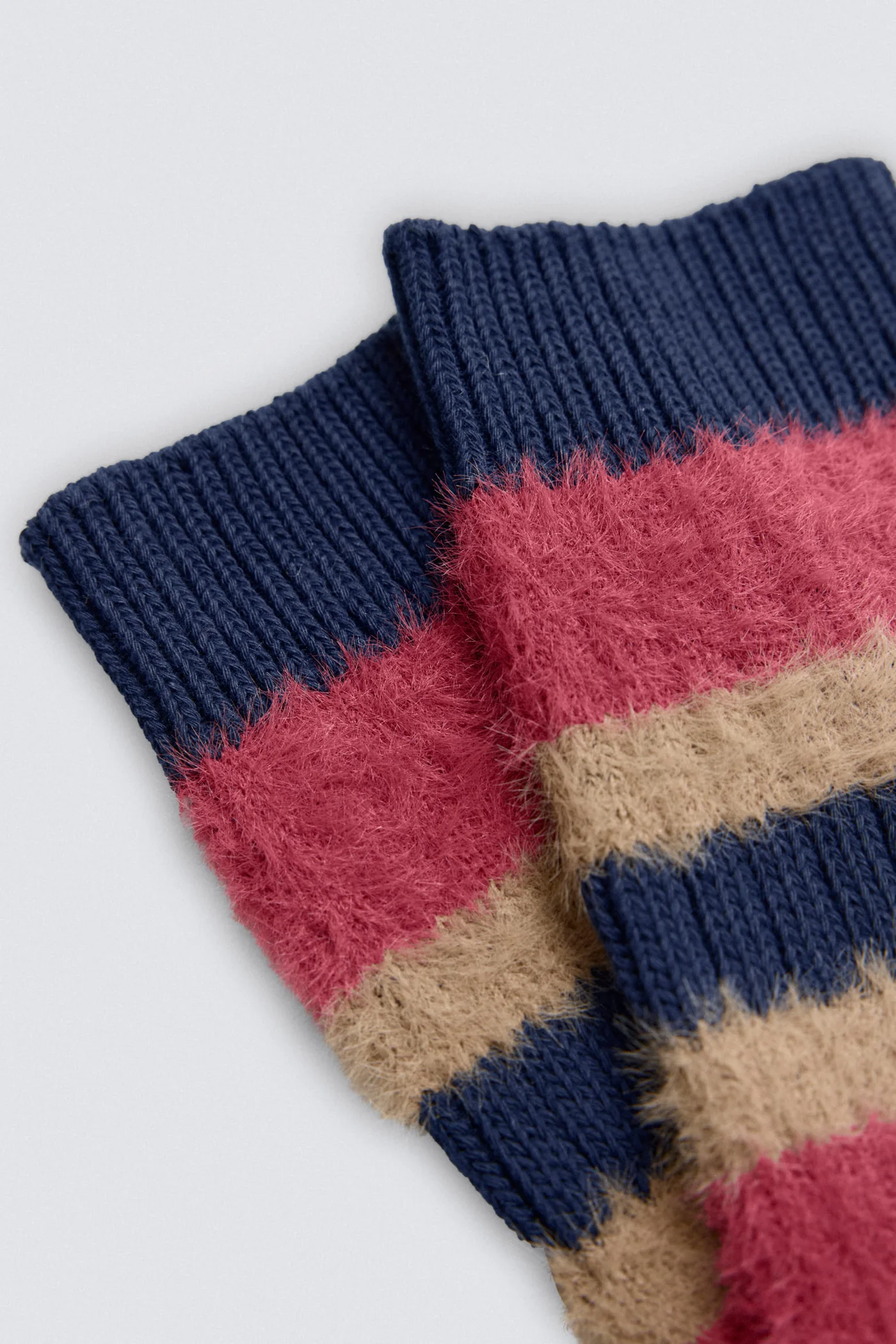 Paire de chaussette rayé rouge