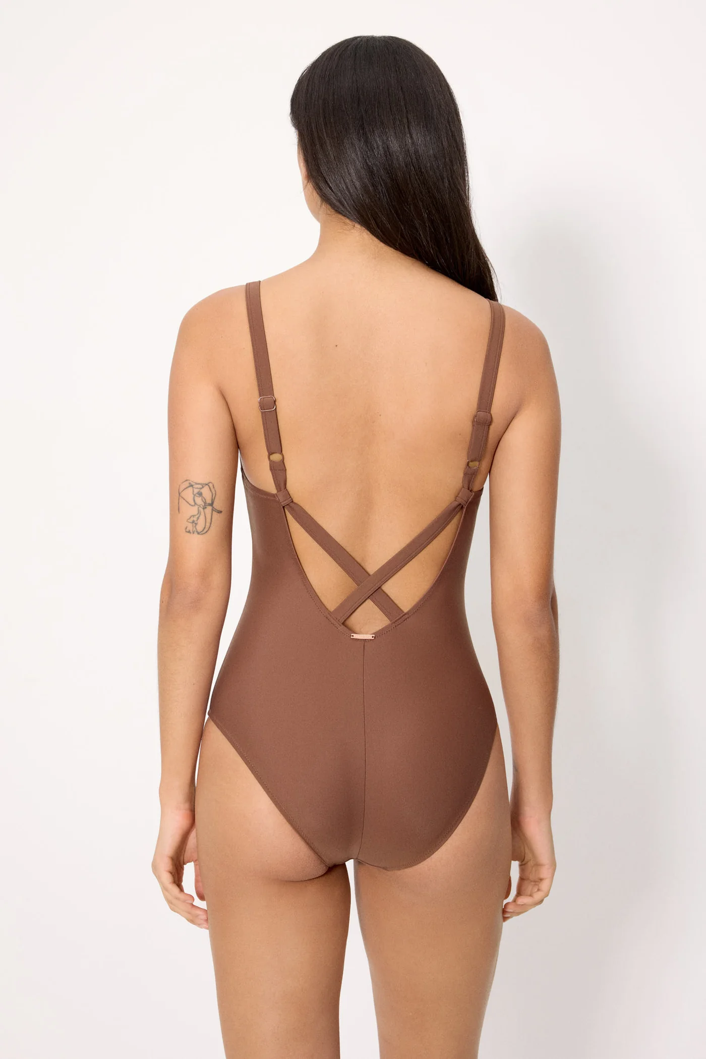 Maillot de bain 1 pièce dos croisé