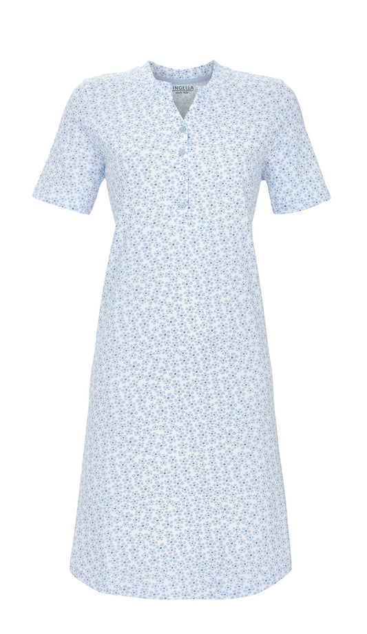 Chemise de nuit encolure à boutons