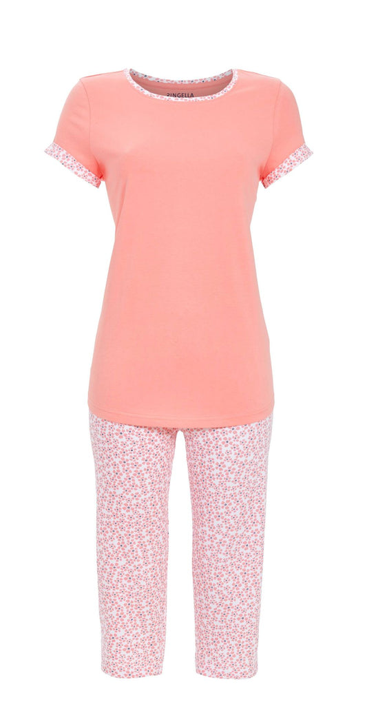 Pyjama 3/4 à fleur