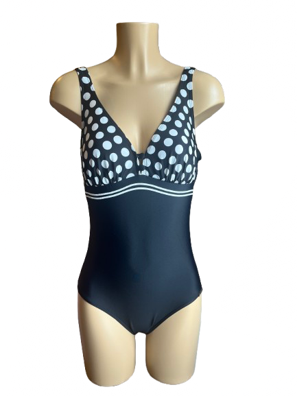 Maillot de bain une pièce à pois dos nu